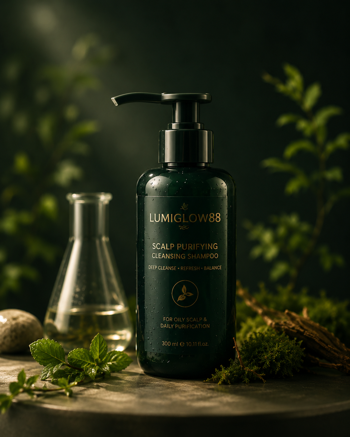 LumiGlow88 頭皮淨化洗髮露產品情境