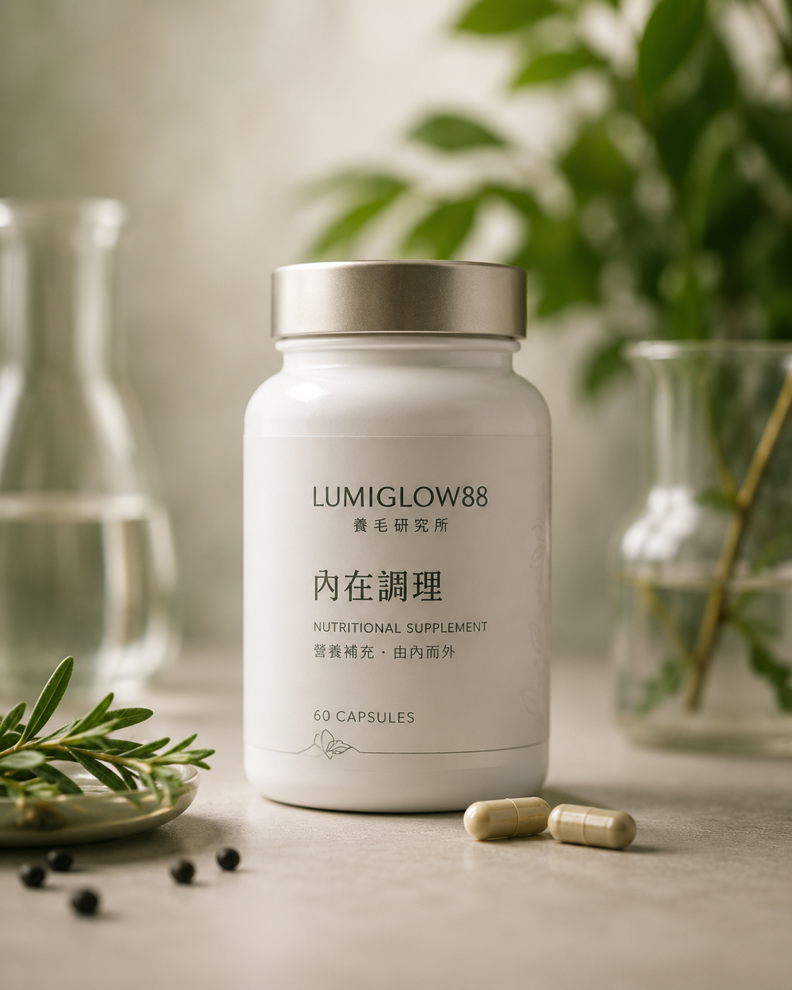 LumiGlow88 內在調理營養補充品產品情境